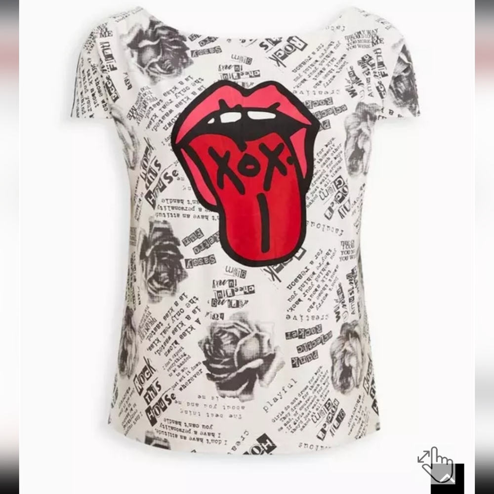 Torrid Betsey Johnson Graphic Dolman Tee - Picture 4 of 11
